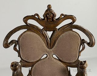Italian Art Nouveau Carved Chair