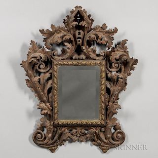 Continental Baroque-style Painted Mirror