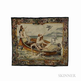 French Tapestry Titled Illusions Chimeres