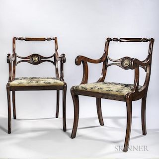 Pair of Regency-style Armchairs