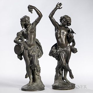 Two Continental Bronze Figures
