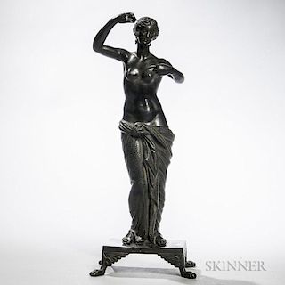 Continental Grand Tour Bronze Figure of a Woman