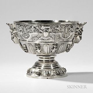 Turkish Sterling Silver Punch Bowl