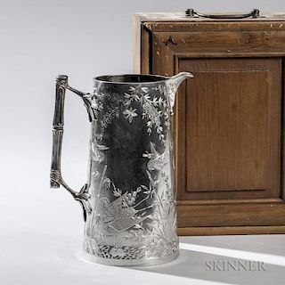 Japanese Silver Pitcher