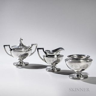 Three-pieces of Shreve & Co. Sterling Silver Tableware