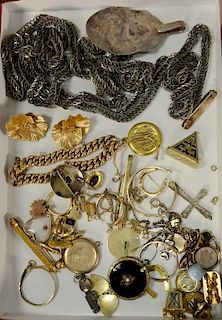 Lot of gold, Victorian jewelry and silver, over 80 grams of 14K and 18K gold and 1883 V Nickel.