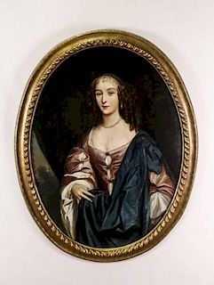"Portrait of A Refined Lady", Continental, 19th C.