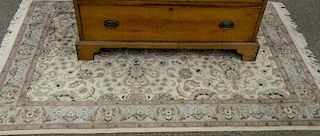 Oriental throw rug. 4'2" x 6'4"