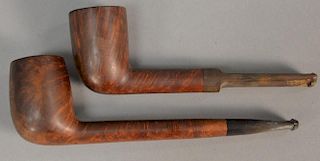 Two Barlings ye Olde Wood tobacco pipes including straight grain and 237. lg. 5 1/2in. & 6 1/4in. Provenance: Estate of Arthu