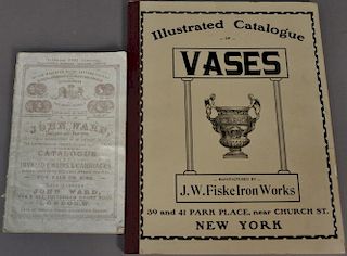 Two vintage catalogs including one J.W. Fisk Ornamental Metal Work and one John Ward. Provenance: Collection of Anne Jones Wi