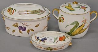 Eleven piece group of Royal Worcester covered serving pieces. ht. 3in. to 8in.