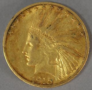 1915 Indian $10 gold coin
