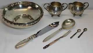 STERLING. Danish and Canadian Silver Grouping.