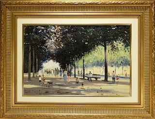 Roy Petley Impressionist Park Landscape Painting