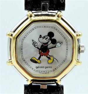 Gerald Genta Lady's Mickey Mouse Wrist Watch