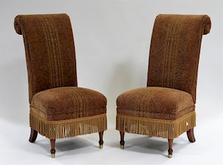 PR Drexel Heritage Upholstered Lounge Chairs