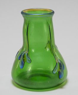 Czech Loetz Coppelia Art Glass Tadpole Vase