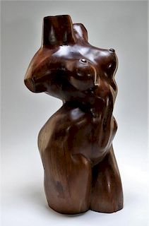 FINE American MCM Sensually Carved Nude Sculpture