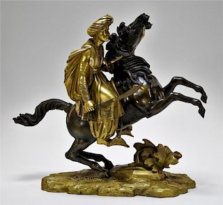 C.1830 Russian Bronze Sculpture of Mamluk Soldier
