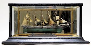 19C. American Miniature Model of Providence Ship