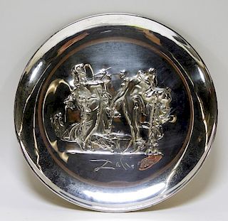 Dali Dionysos et Pallas Athena Lincoln Mint Plate