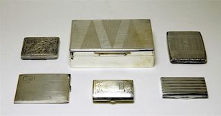 Sterling Silver Cigarette Holders & Box