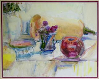 Arleen Targan Abstract Fruit Still Life Painting