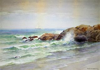 Hendricks Hallett Marblehead MA Seascape Painting