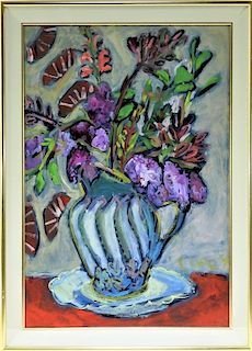 Elizabeth Cope O/B Abstract Still Life Painting