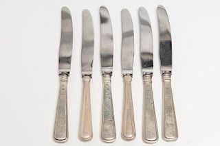 6 Assorted Vintage Danish Silver Butter Knives