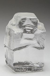 Erik Hoglund for Kosta Boda- "Ice Man" Sculpture