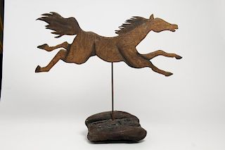 Folk Art Wooden Carved Horse