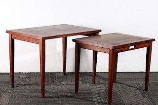 Pair of Danish Modern Teakwood Nesting Tables
