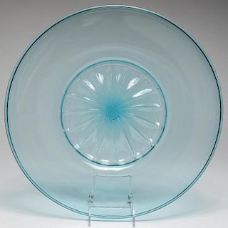 Large Vintage Venini Soffiato Art Glass Fruit Bowl