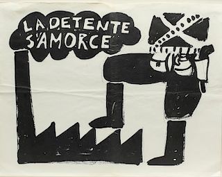 Original French Poster, "La Detente S'amorce"