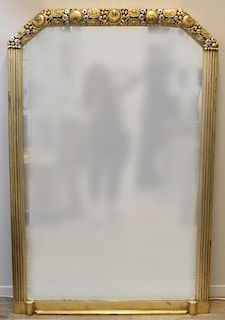 Carved Gold & Silver-Gilt Mirror