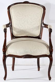 Vintage Louis XV-Style Fauteuil Chair