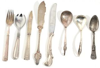8 Pieces of Assorted Silver Flatware