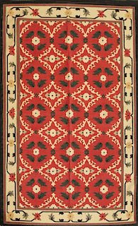 Extremely Fine Cotton Flatweave Rug
