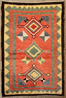 Semi Antique Turkish Tulu Rug