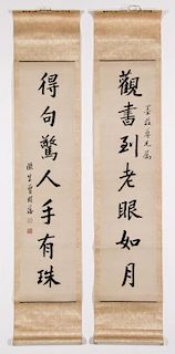 Pair of Chinese Calligraphy Paintings