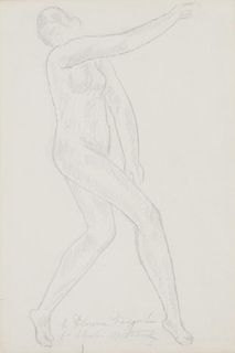 Abraham Walkowitz (1878-1965) Figure Drawing