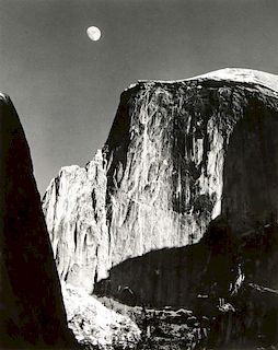Ansel Adams (1902-1984) Moon and Half Dome