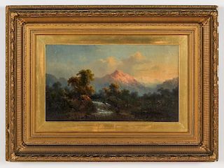 Guido Hampe (German, 1839-1902) Mountain Landscape