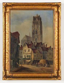 James Bell Anderson (1886-1938) "Rodez" Painting