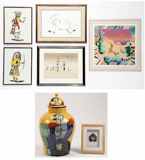 Group of 5 Works by Southwest Artists