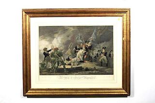 "The Death of General Montgomery", 1798 Engraving