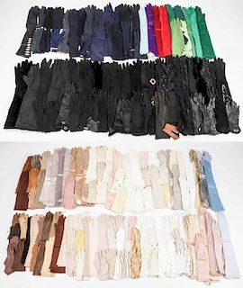 190 Pairs of Vintage Women's Formal Gloves