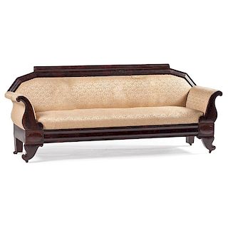 Late Classical Mahogany Sofa