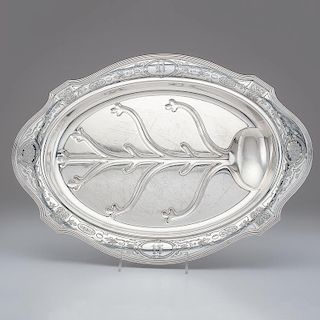 Gorham Sterling Tray with Tree Well